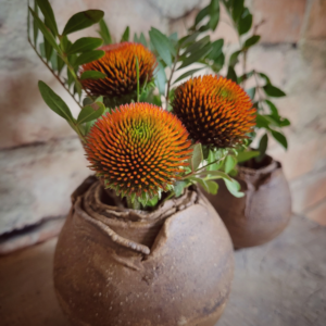 Set bloembol vaasjes